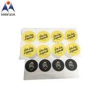 OEM Custom Printing Adhesive Logo Vinyl Waterproof Round Label Stickers