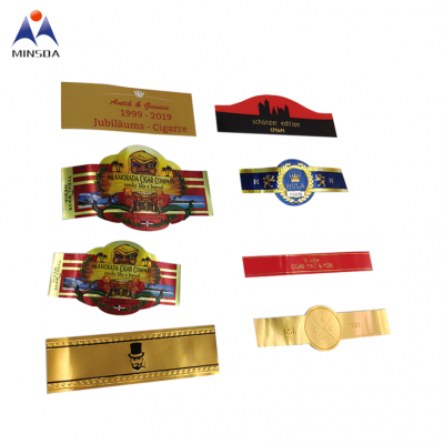 Wholesale Custom cigar Brand label logo roll wraps custom cigar labels