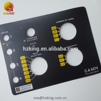 High quality waterproof self adhesive control reverse printed lexan labels