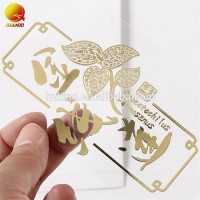 Top quality electroforming metal labels with adhesive