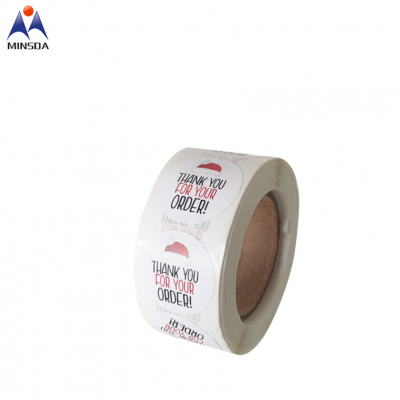 Wholesales Printed Thank You For Your Order Sticker Holiday Gift Sticker Roll For Present Packaging