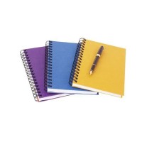 Custom School supplies spiral notebook a5 with yellow paper best quality